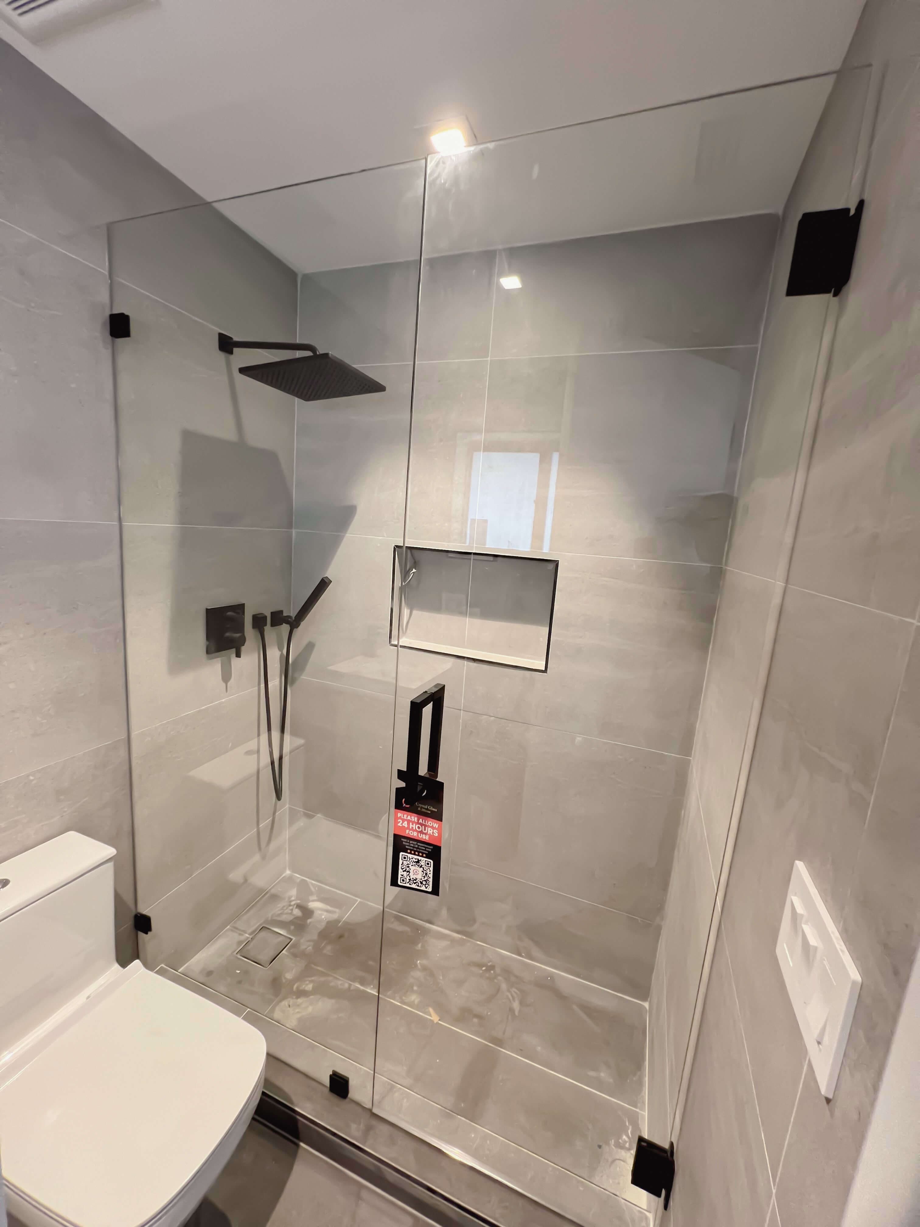 Door and Panel Shower 3/8” Clear Monolithic Tempered Glass