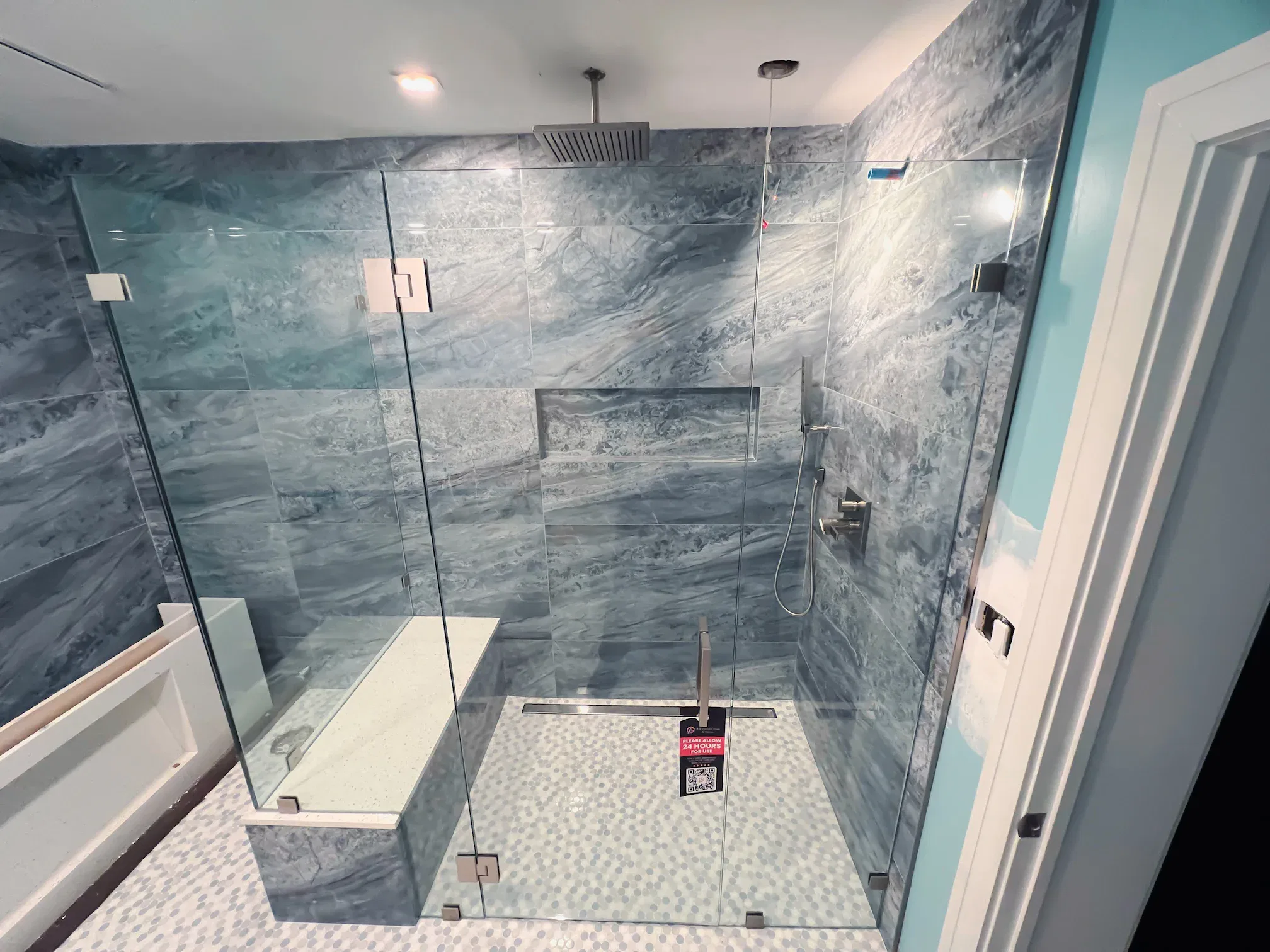 Door and Panel Shower 3/8” Clear Monolithic Tempered Glass