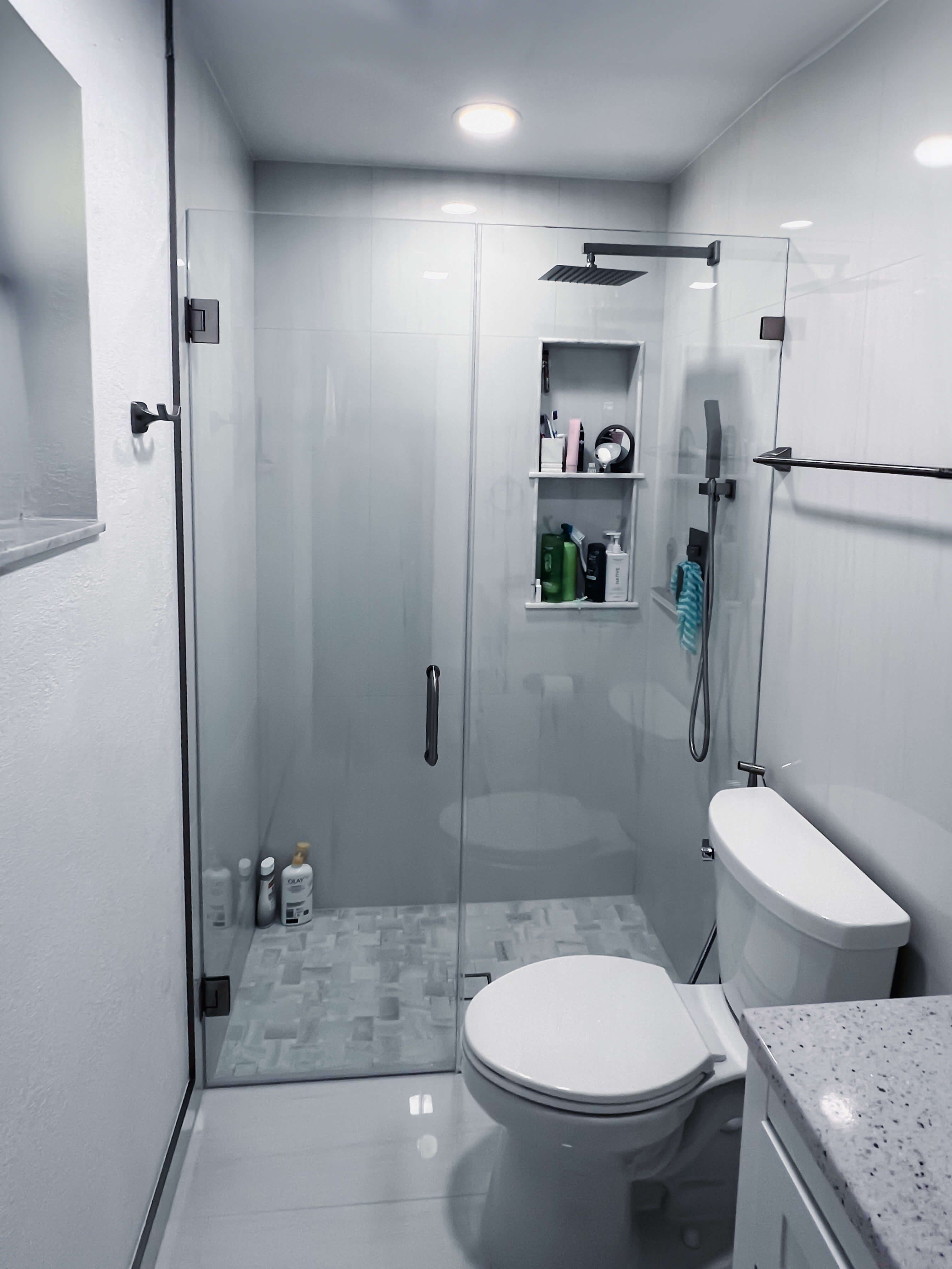 Shower Door 3/8” Clear Monolithic Tempered Glass