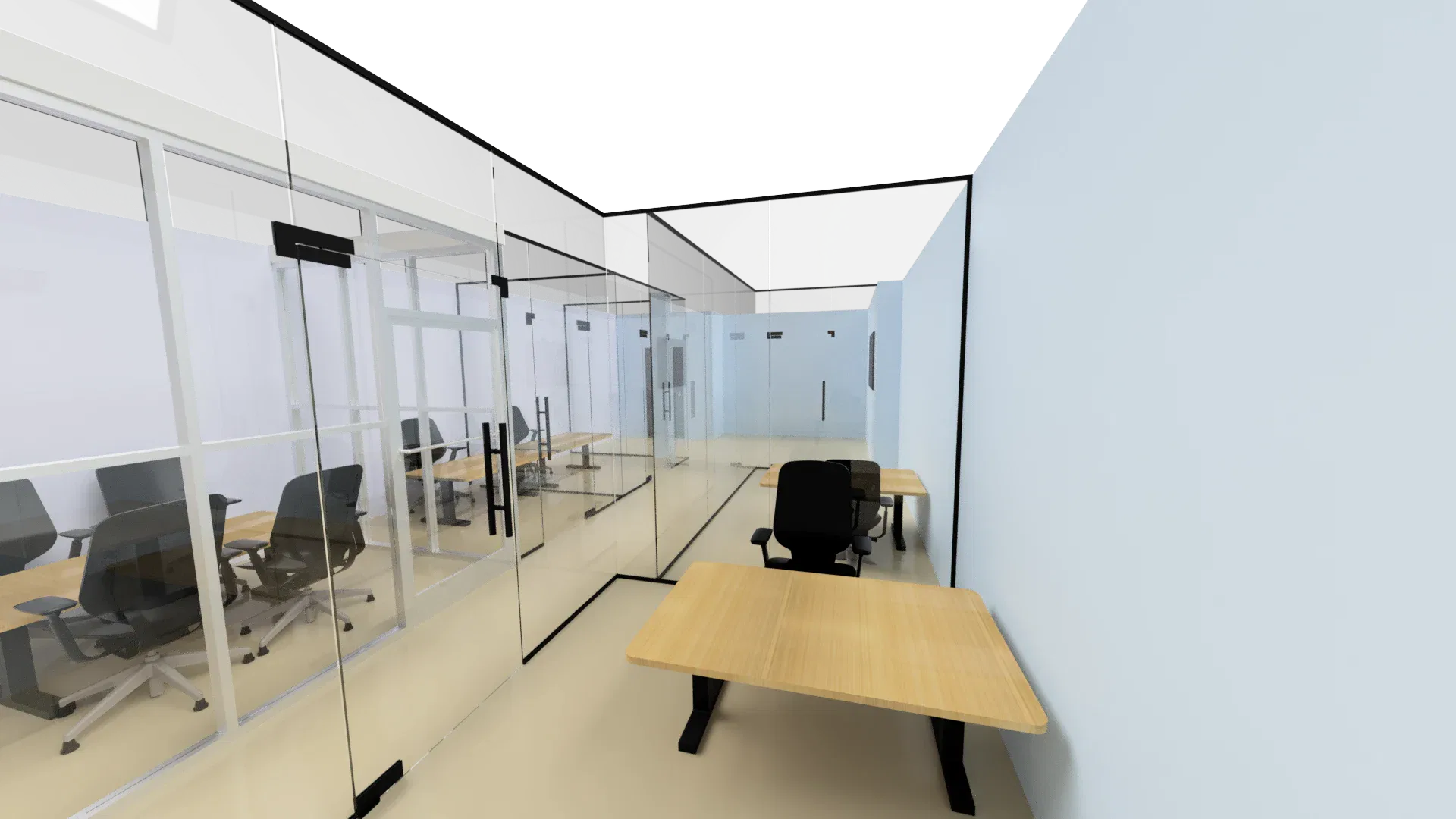 High-quality glass office divider for modern workspaces. Customizable and stylish for privacy and design.