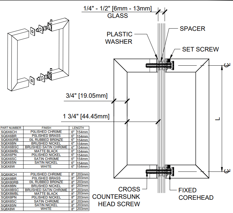 High-quality mirrored glass installation with adjustable brackets and secure screw fittings.