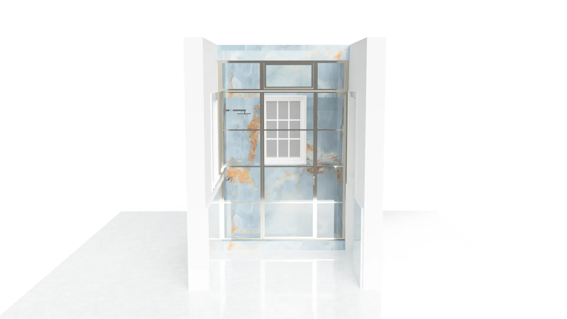 Sleek glass shower door with modern design for bathrooms and home upgrades.