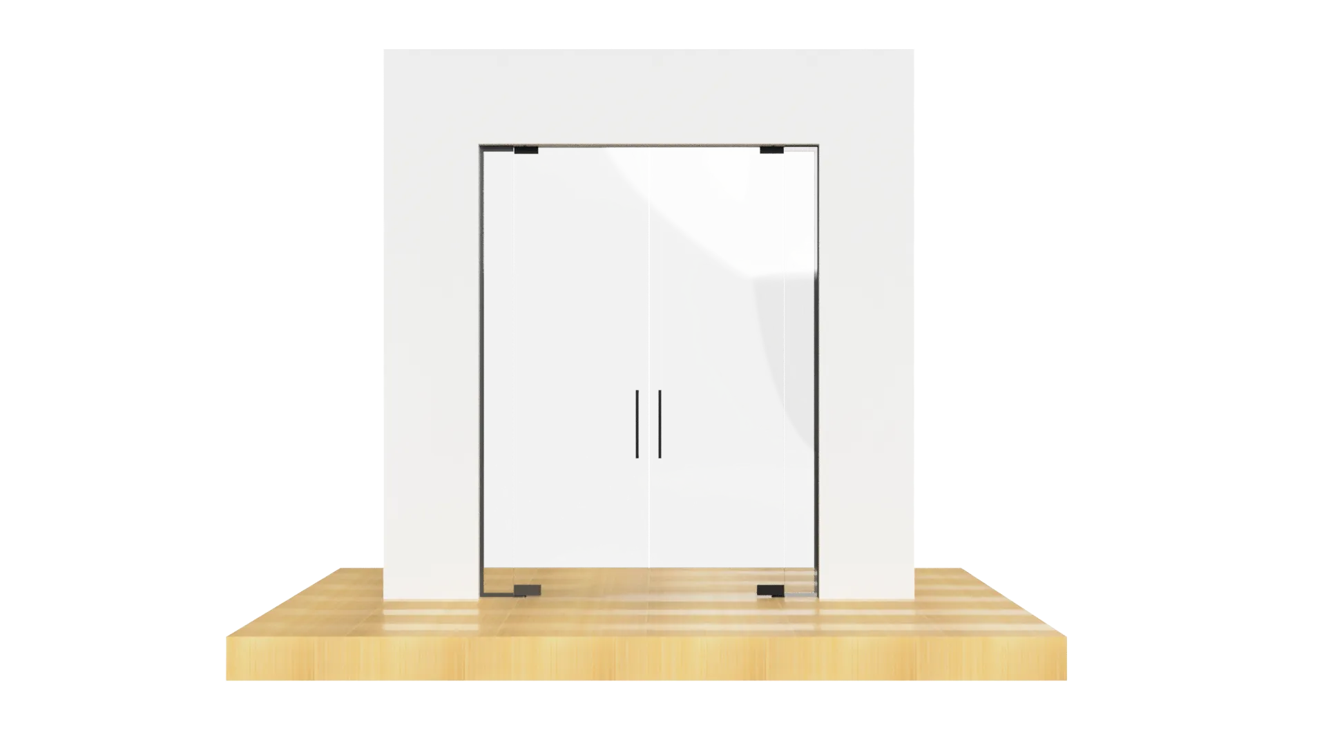 Glass door with mirror finish, modern interior design, ideal for homes and offices.