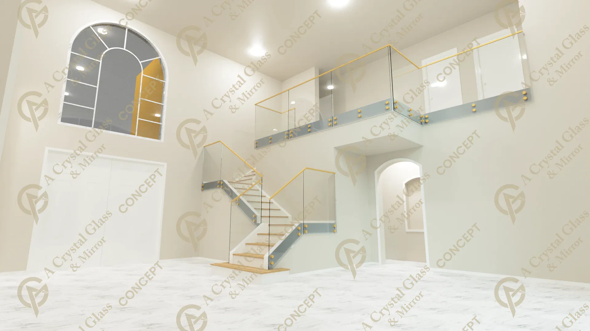 Glass Railing | Edgebrook Ln Residence