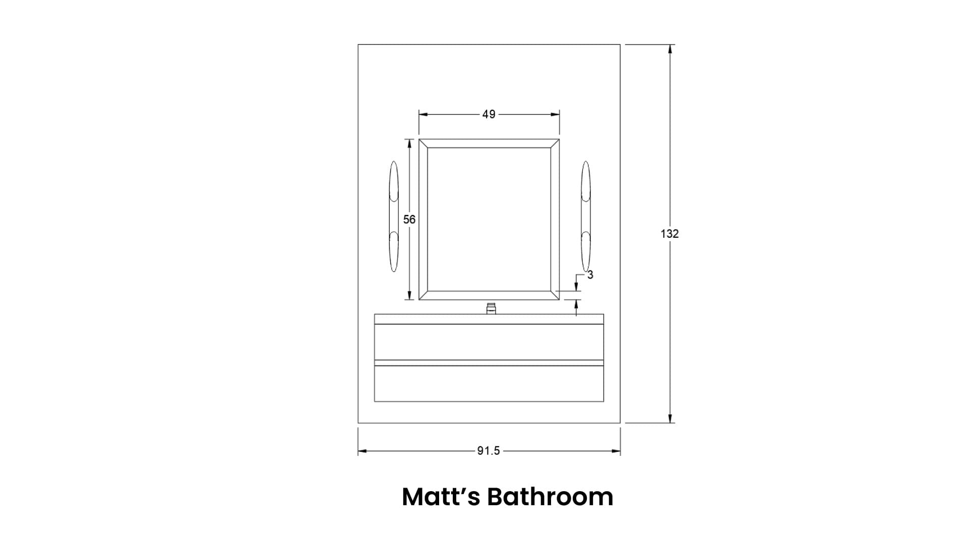 High-quality glass mirror for bathrooms, custom-cut with elegant design and durable materials.