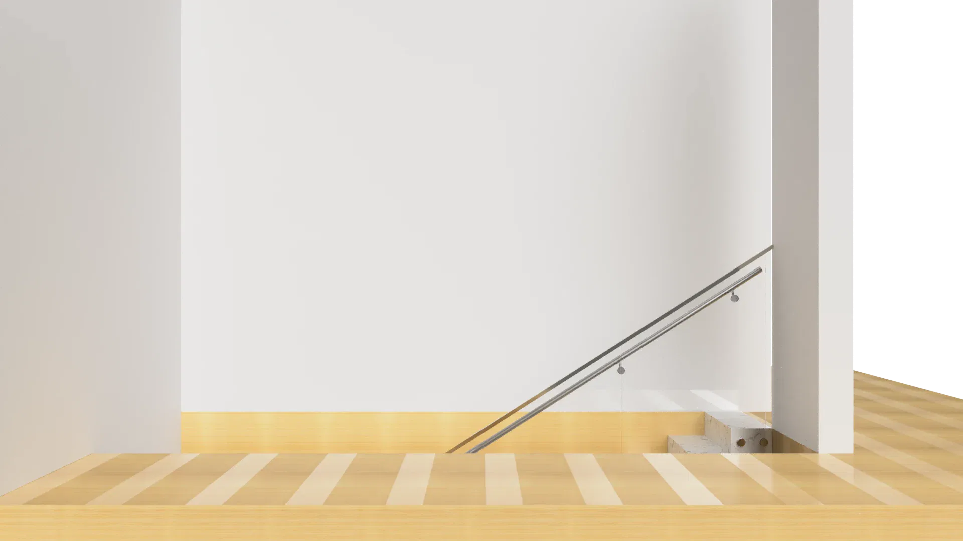 Stainless steel glass stair railing with modern design, safety, and durability, ideal for homes and offices.