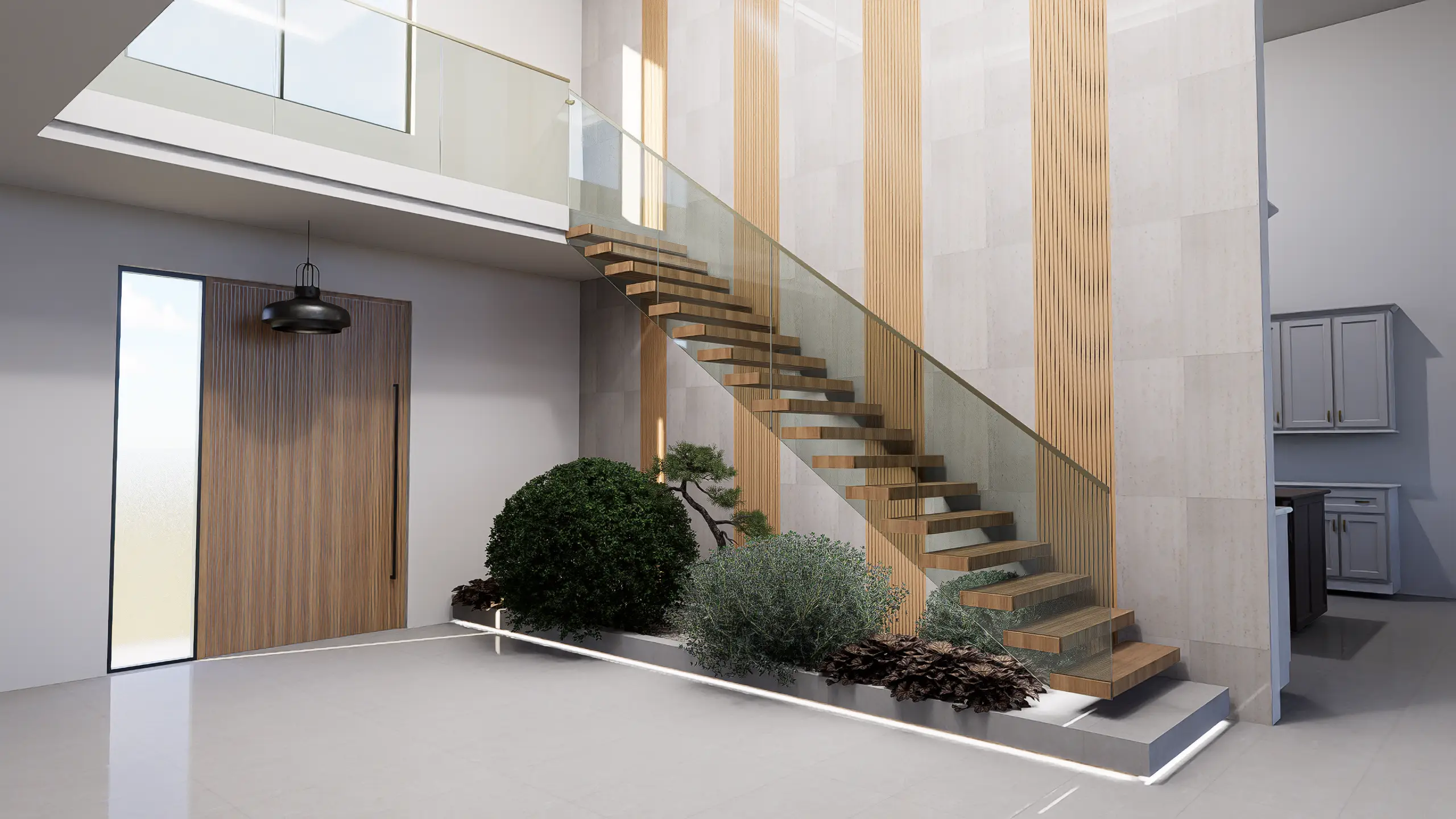 Floating Stairs | Possum Pass Residence