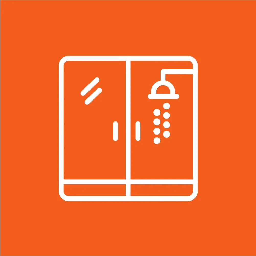 High-quality glass shower door with sleek design, durable and elegant for modern bathrooms.