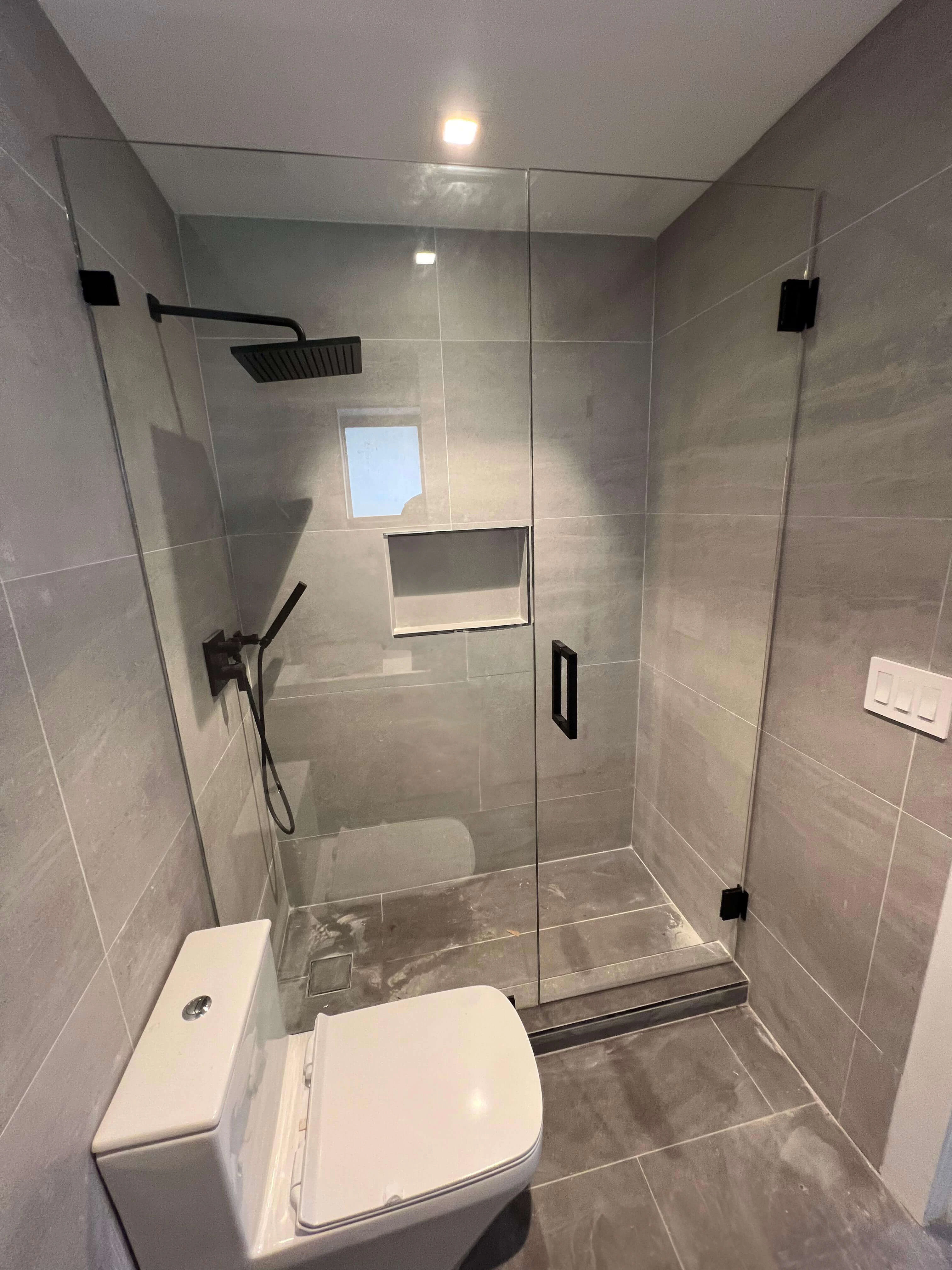 Door and Panel Shower 3/8” Clear Monolithic Tempered Glass