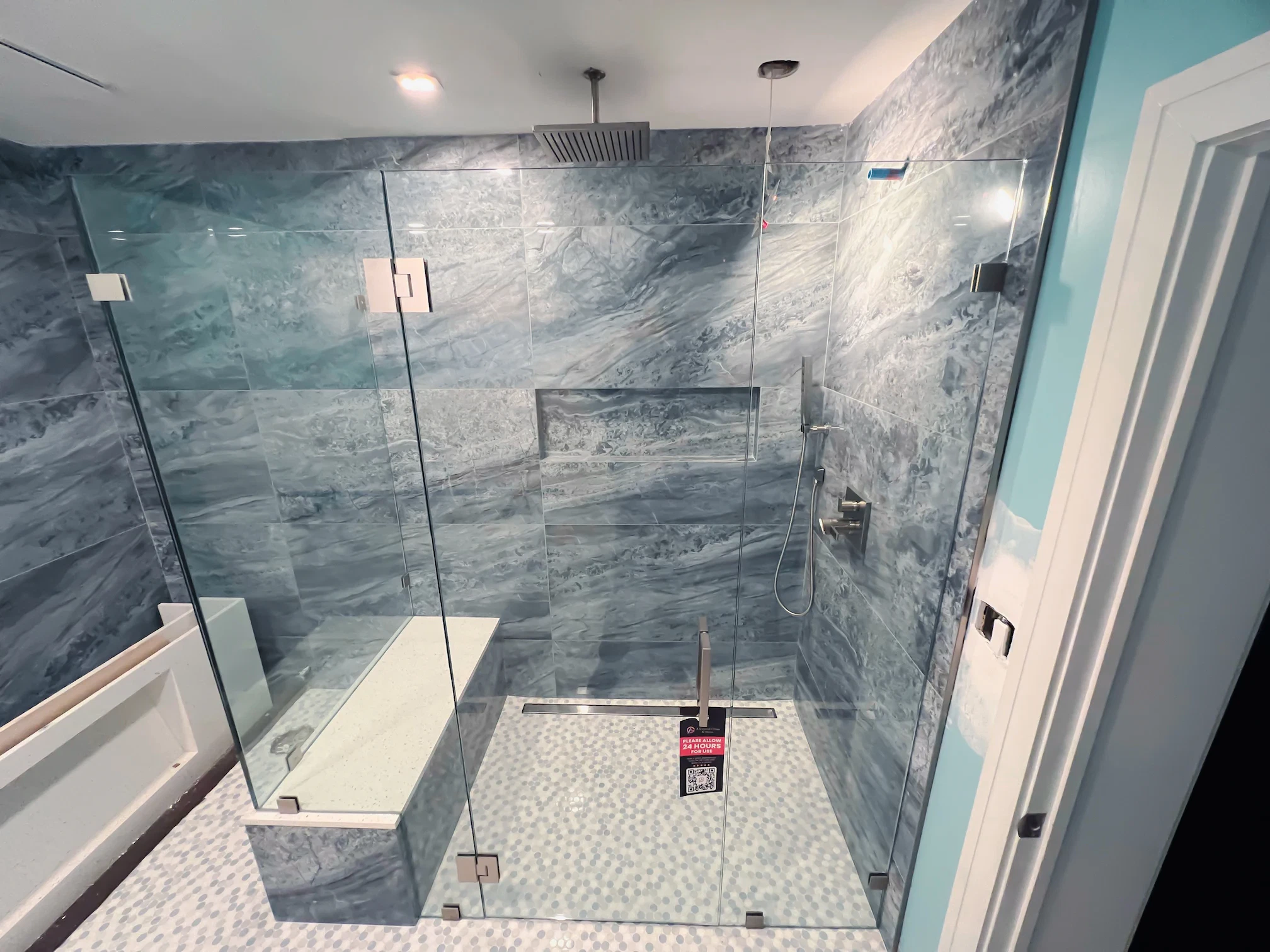 Door and Panel Shower 3/8” Clear Monolithic Tempered Glass