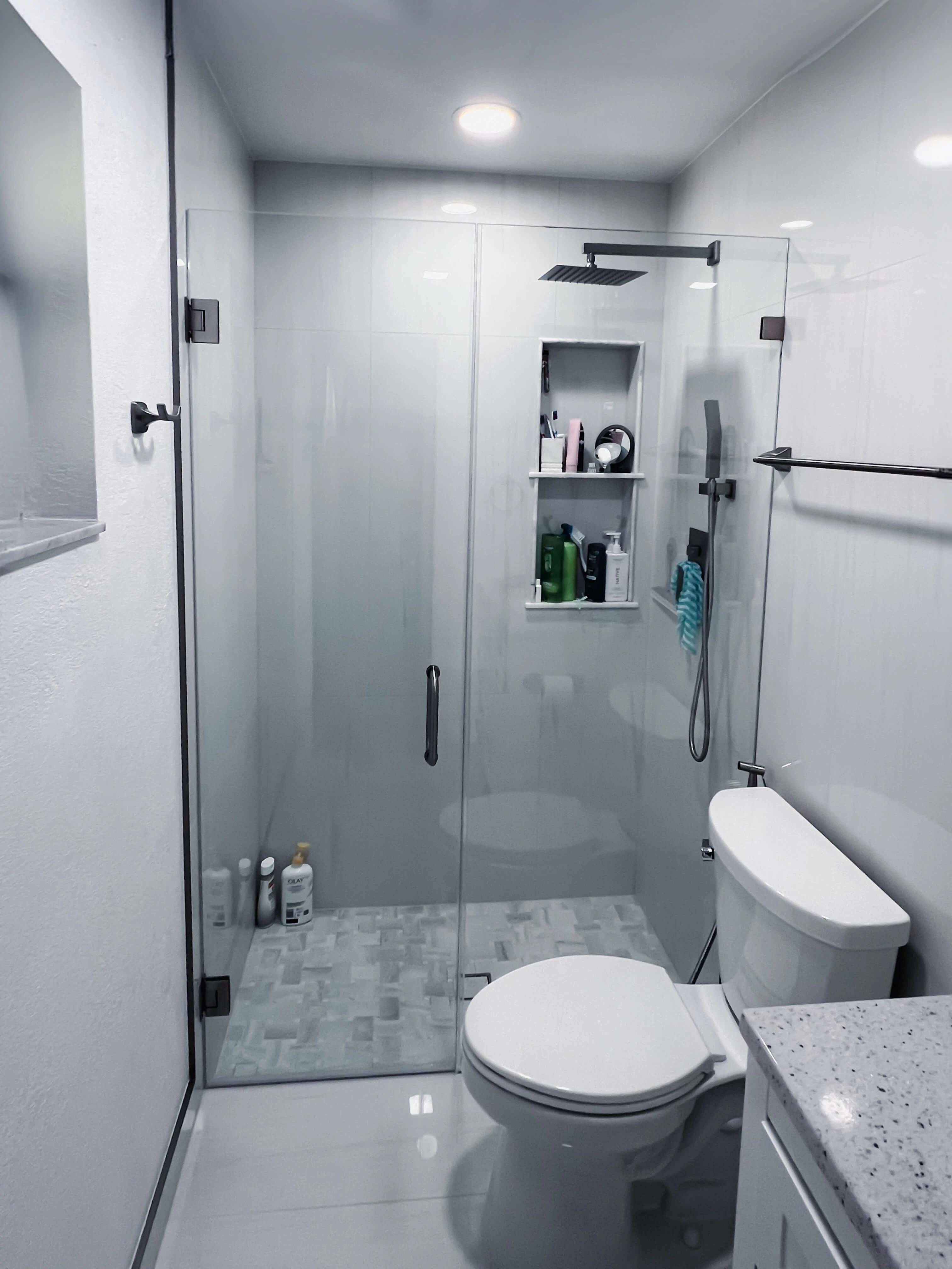 Shower Door 3/8” Clear Monolithic Tempered Glass