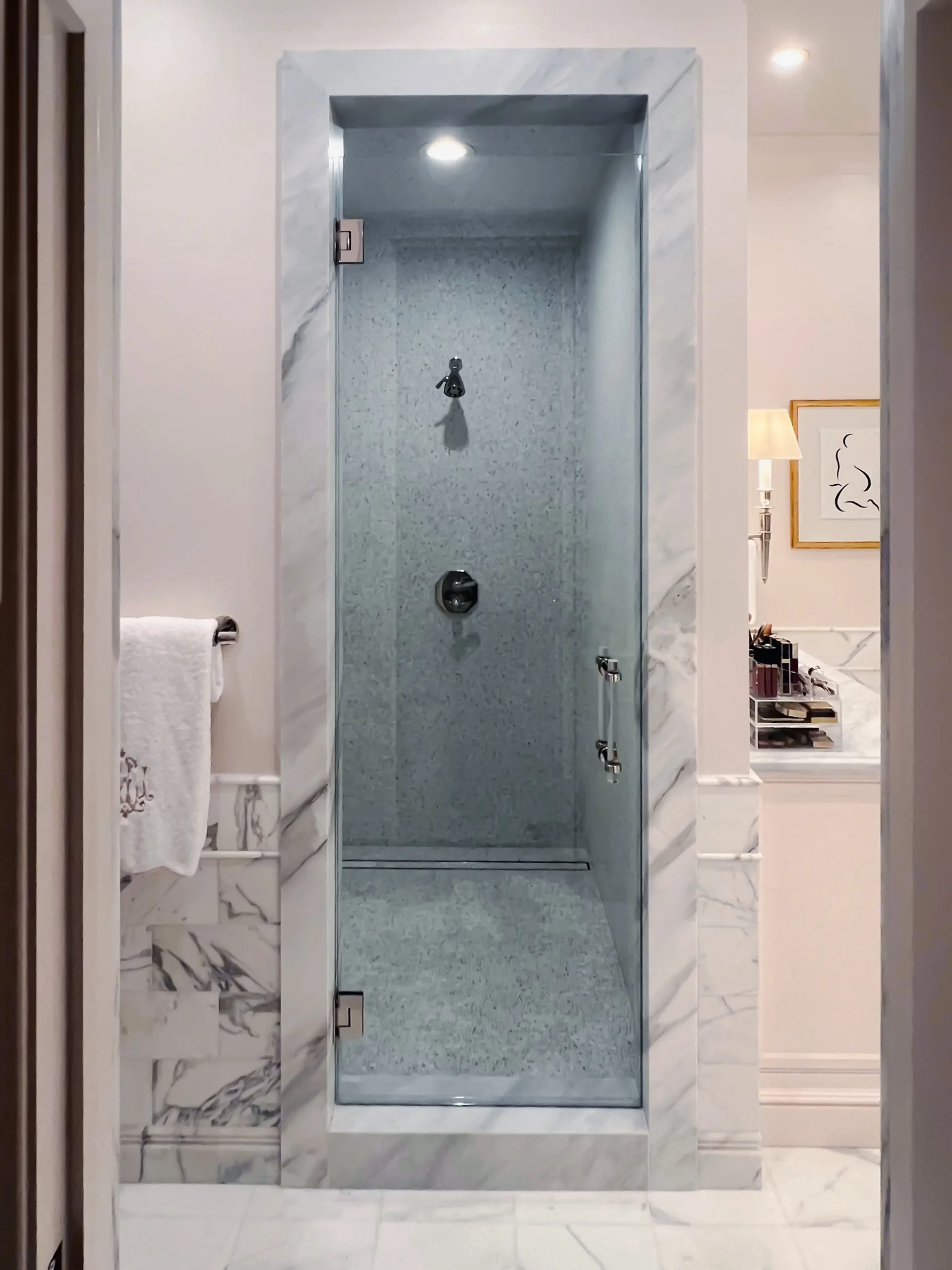 Shower Door and Mirrors in Woodford Residence