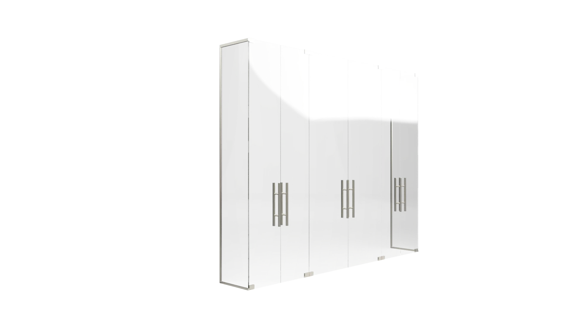 High-quality glass and mirror cabinet for stylish home storage and display.
