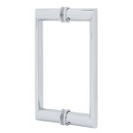High-quality white crystal glass mirror frame for elegant home decor.