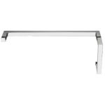 Stainless steel glass towel bar for bathrooms and kitchens, sleek design.