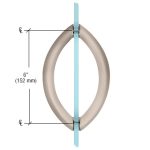 High-quality crystal glass door handle for elegant home decor.