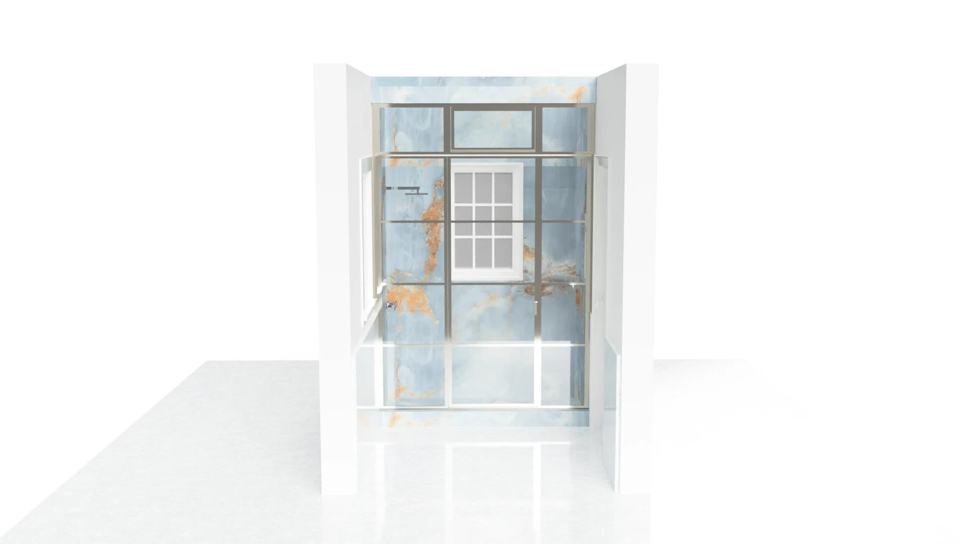 Sleek glass shower door with modern design for bathrooms and home upgrades.
