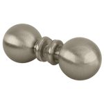 Elegant crystal glass mirror knob for home decor.