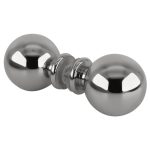 Polished metal mirror ball for home decor and crafts.