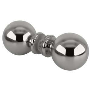 Polished metal mirror ball for home decor and crafts.