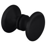 Black glass and mirror door knob for stylish home decor.