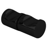 Elegant black glass mirror sculpture for modern decor and interior design.