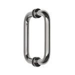 High-quality chrome shower mirror handle with durable, corrosion-resistant finish.