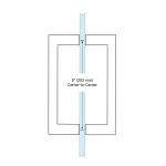 High-quality glass mirror layout and measurements for precise installation at ACG Glass & Metals.