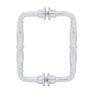 Elegant polished glass door handle, perfect for mirrors and furniture. Stylish and durable for home decor.
