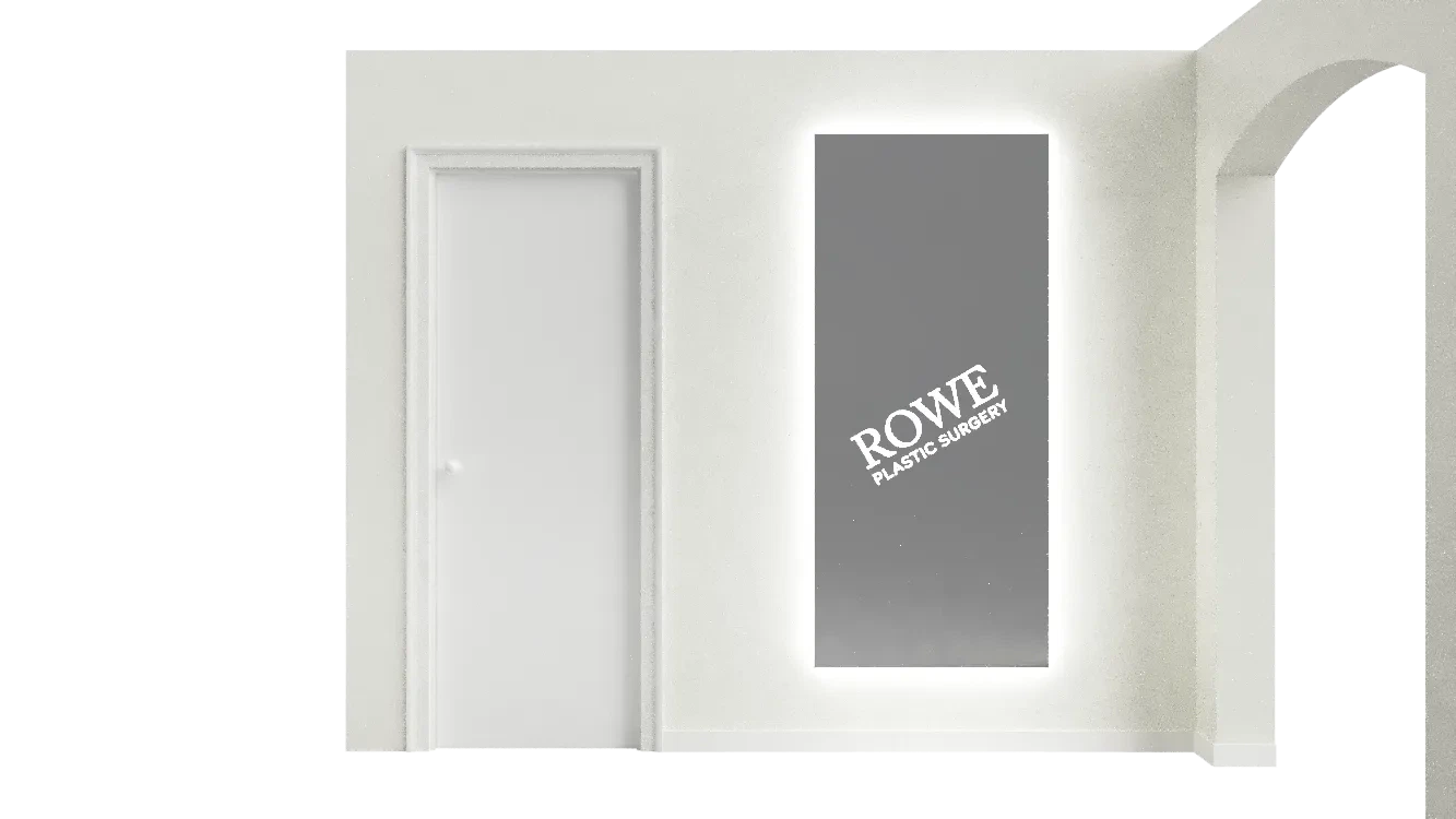 High-quality glass and mirror installation in modern interior design.