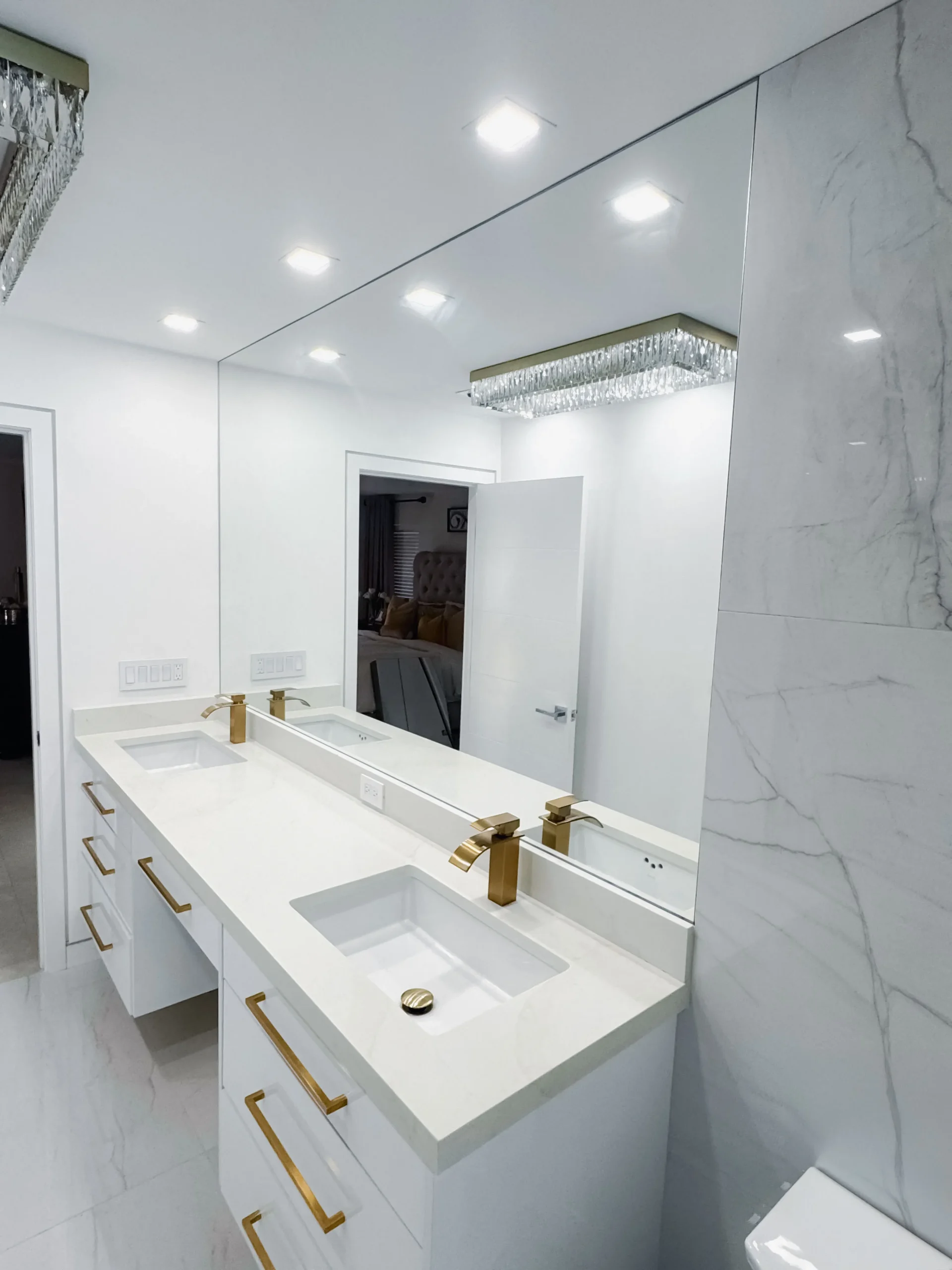 Custom Mirror at 86th St N Residence