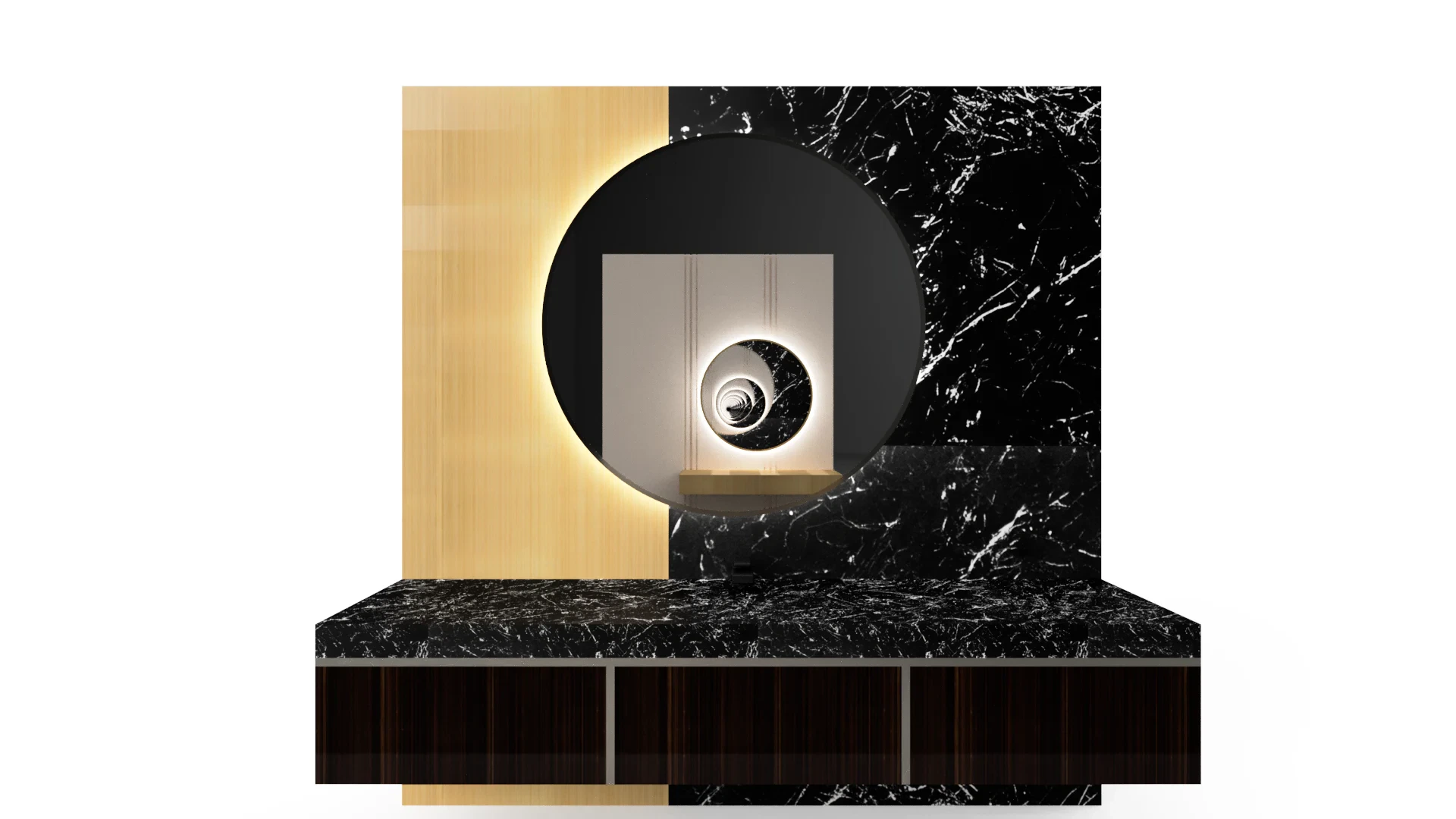High-quality crystal glass and mirror for bathroom decor and renovation.
