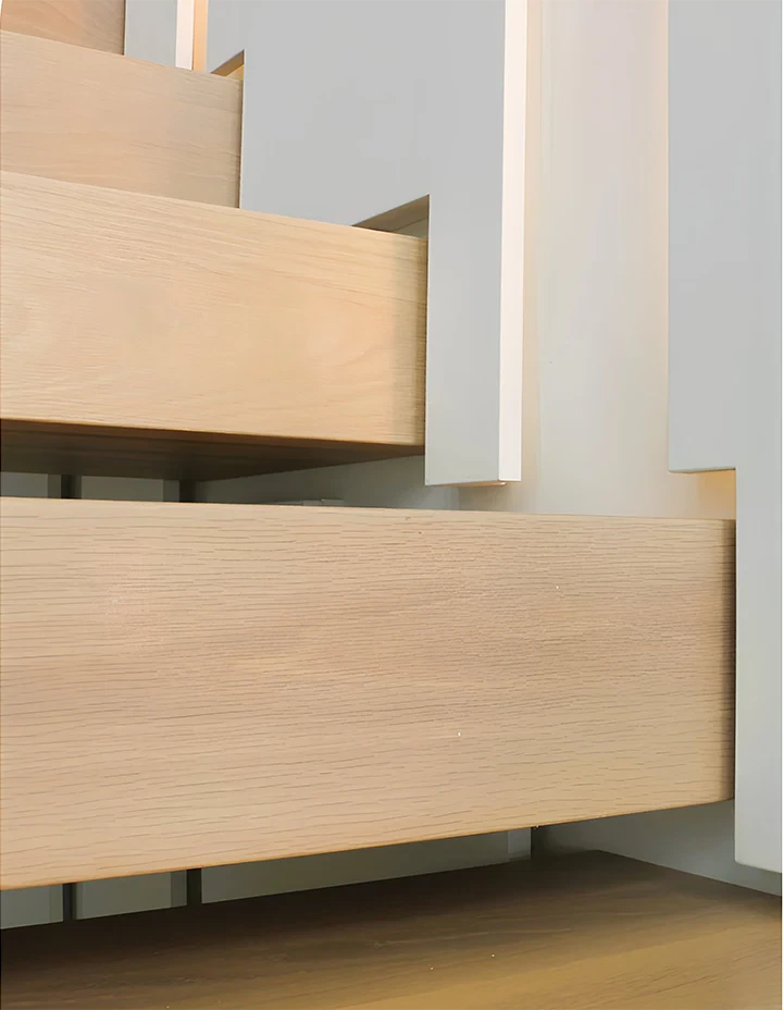 Safe, stylish glass and mirror staircase protection.