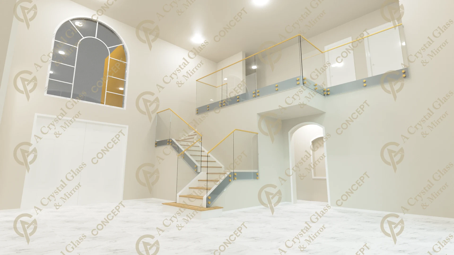 Glass Railing | Edgebrook Ln Residence