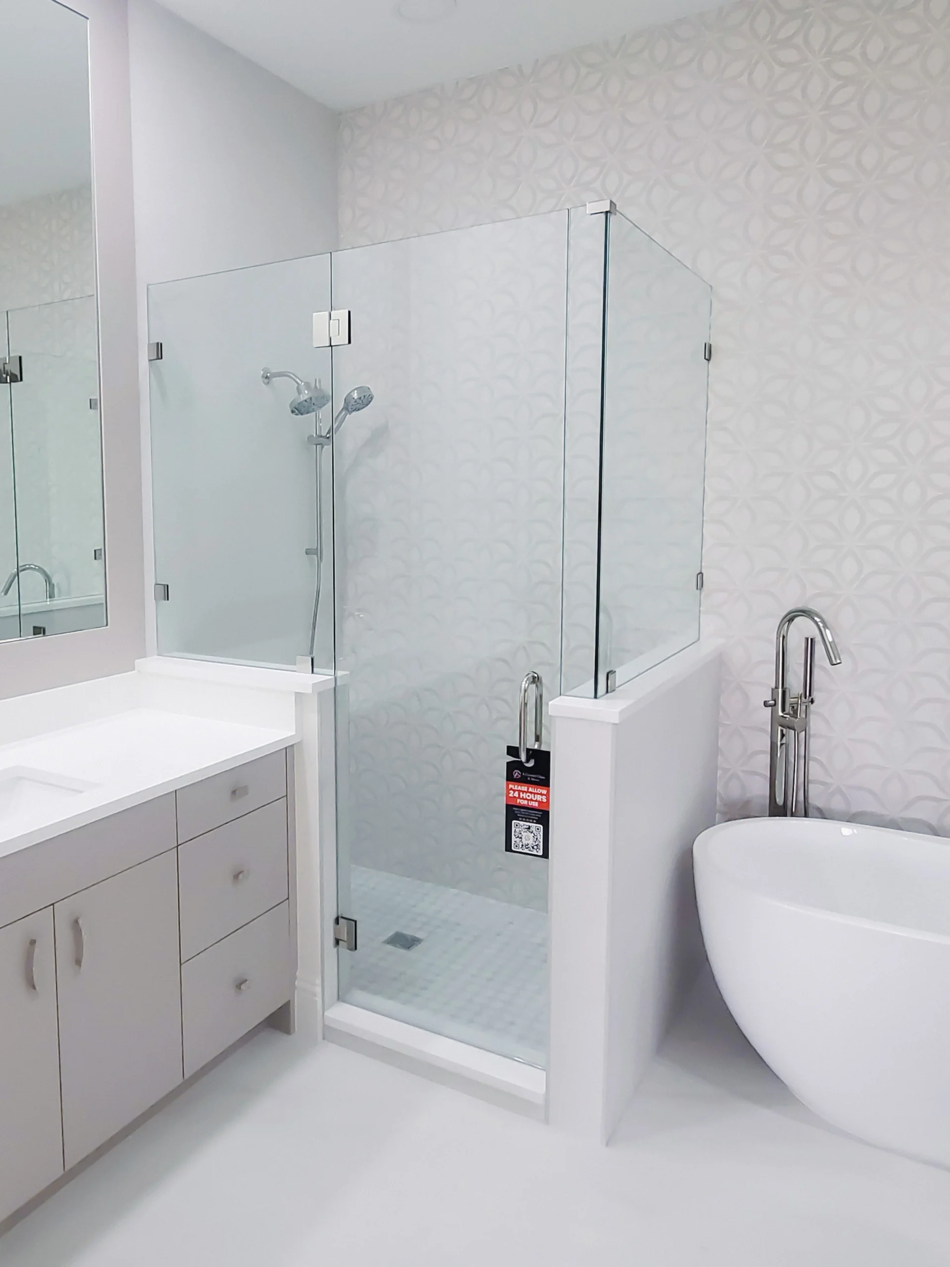 Shower Enclosure | Sandpiper Way Residence – Angle Shower