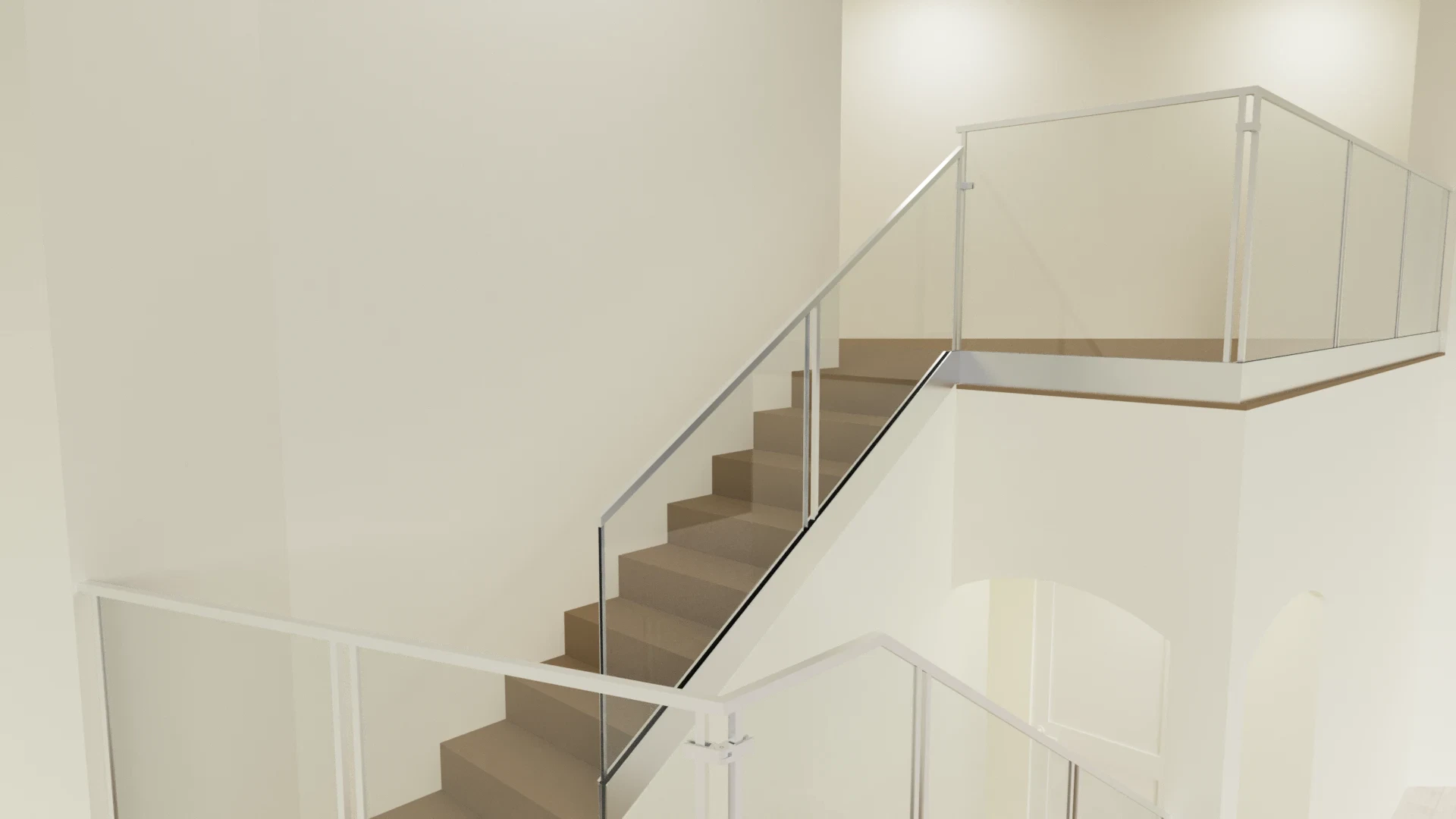 High-quality glass and mirror installation for stairs and railings. Custom glass solutions for elegant interiors.