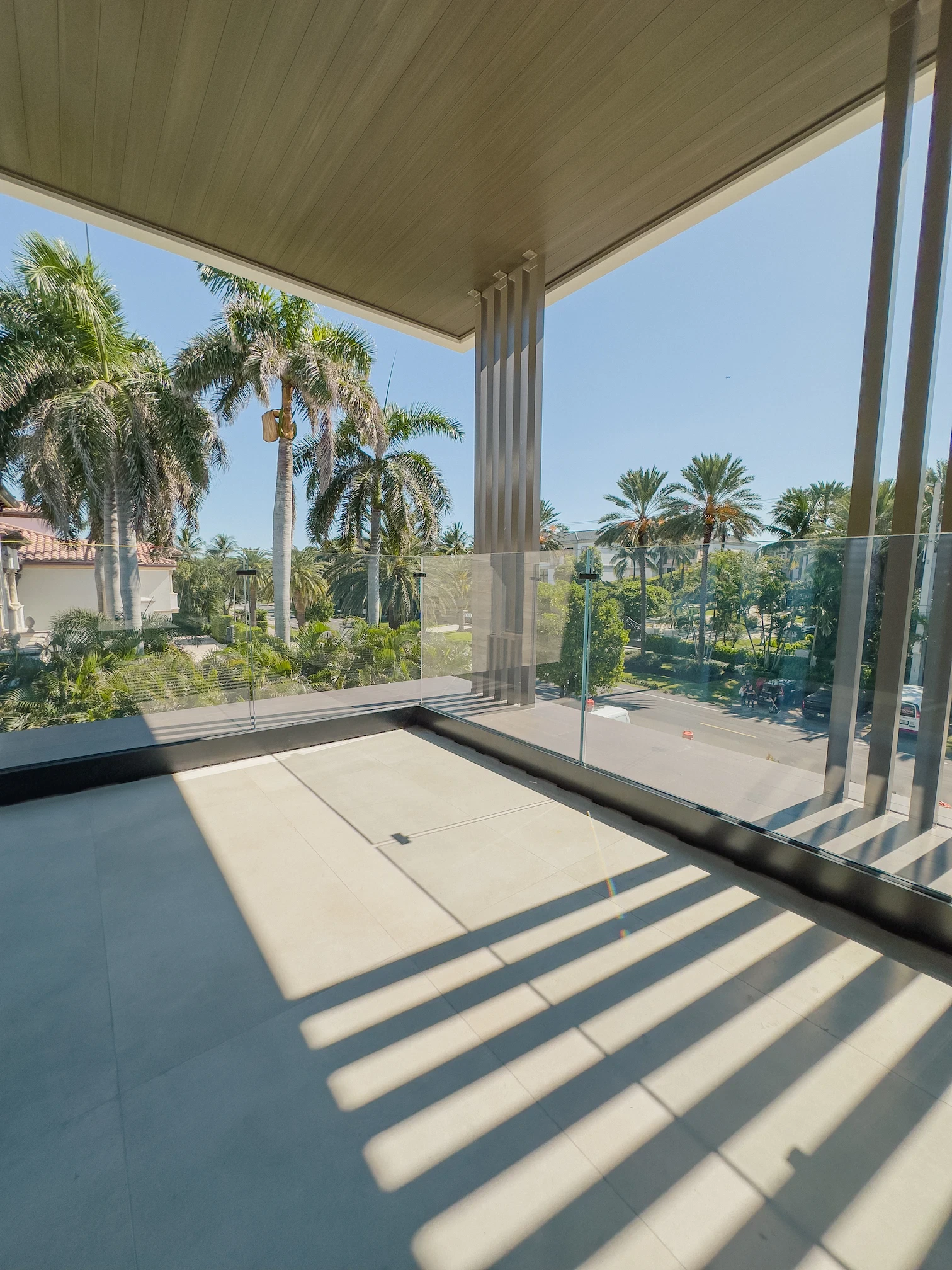 Exterior Glass Railing | S Ocean Blv Residence