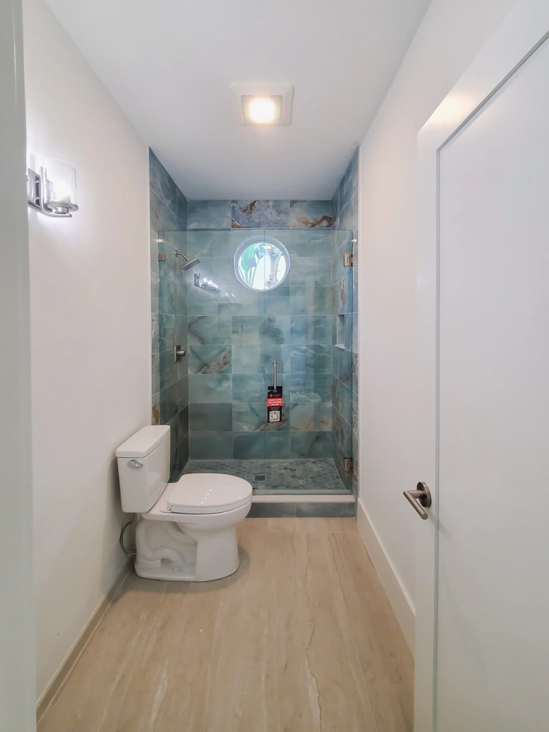 Shower Enclosure | Coral Cay Drive Residence – Guest Bath