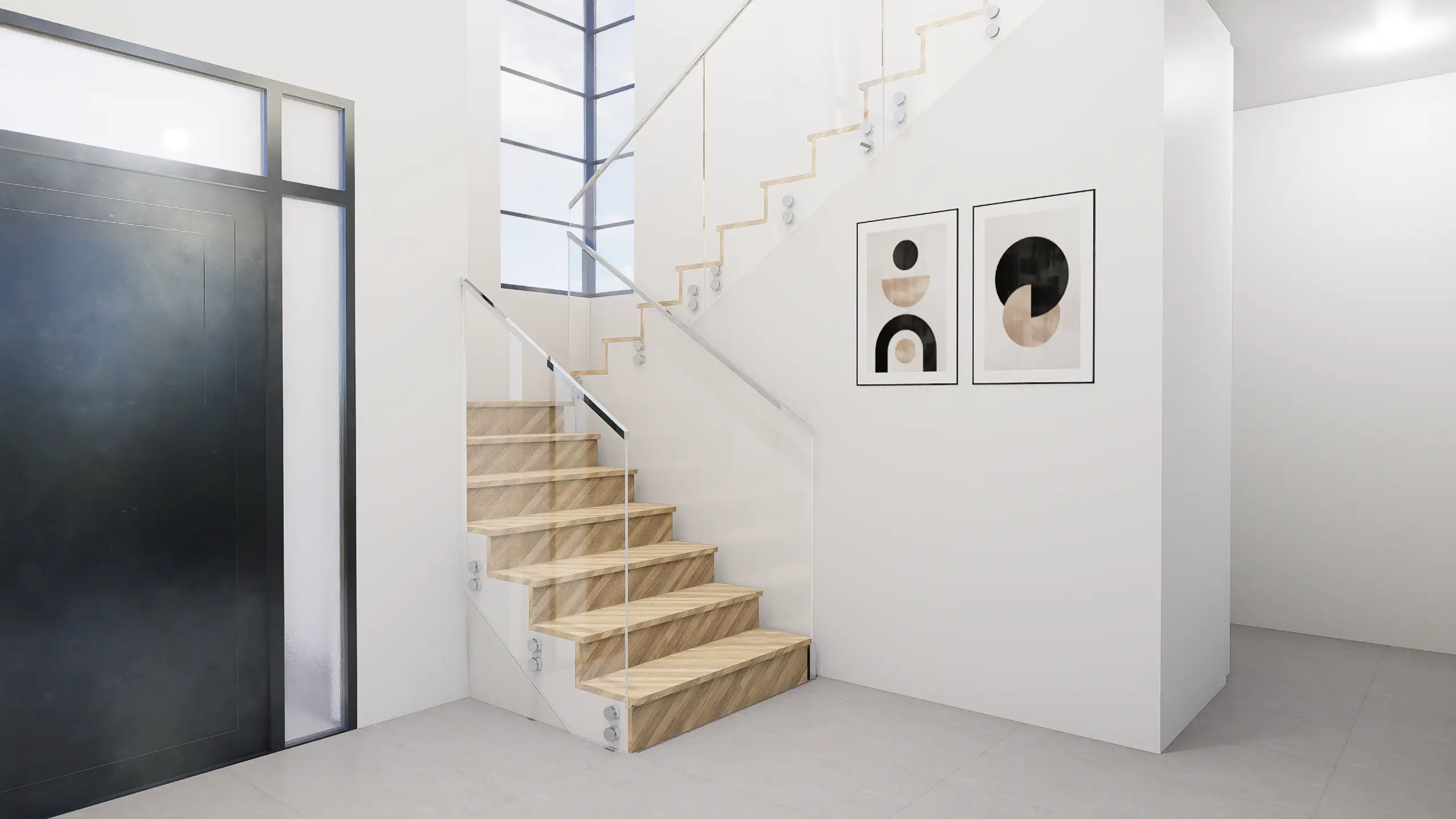 Glass Railing | Lake Ave Residence Option 1