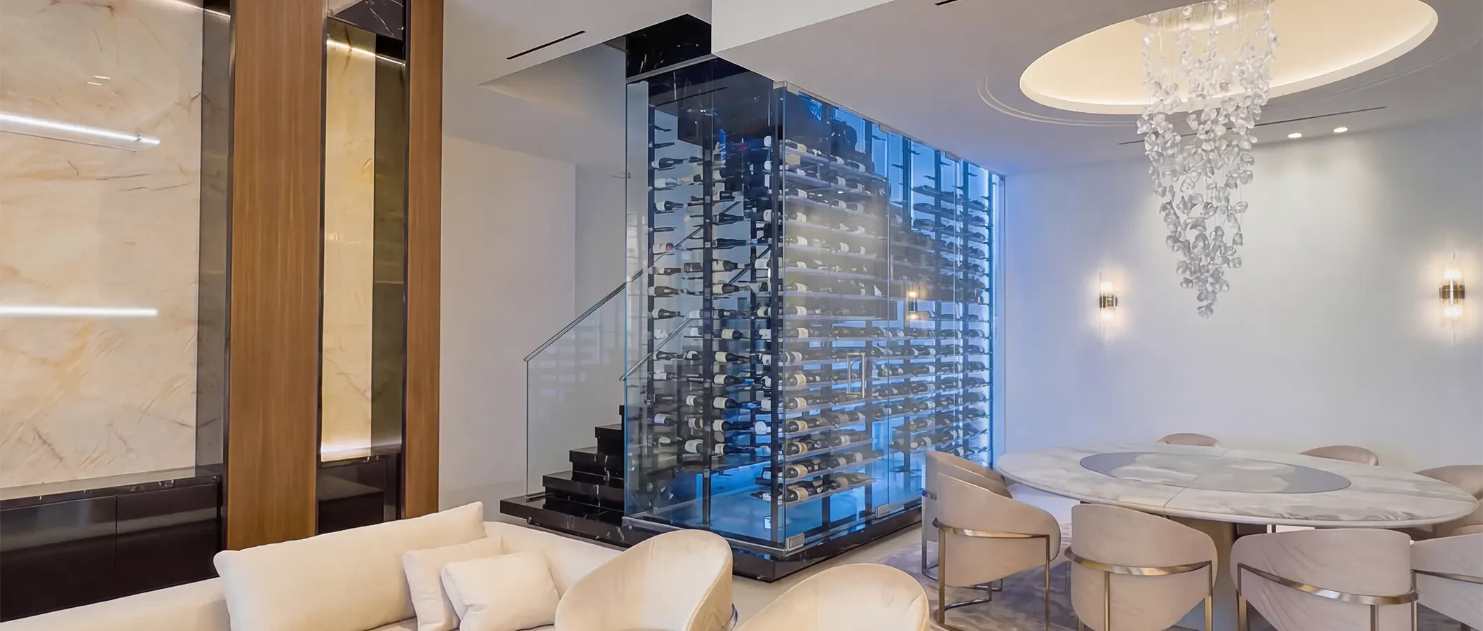 Glass Wine Cellars in West Palm Beach for Modern Homes