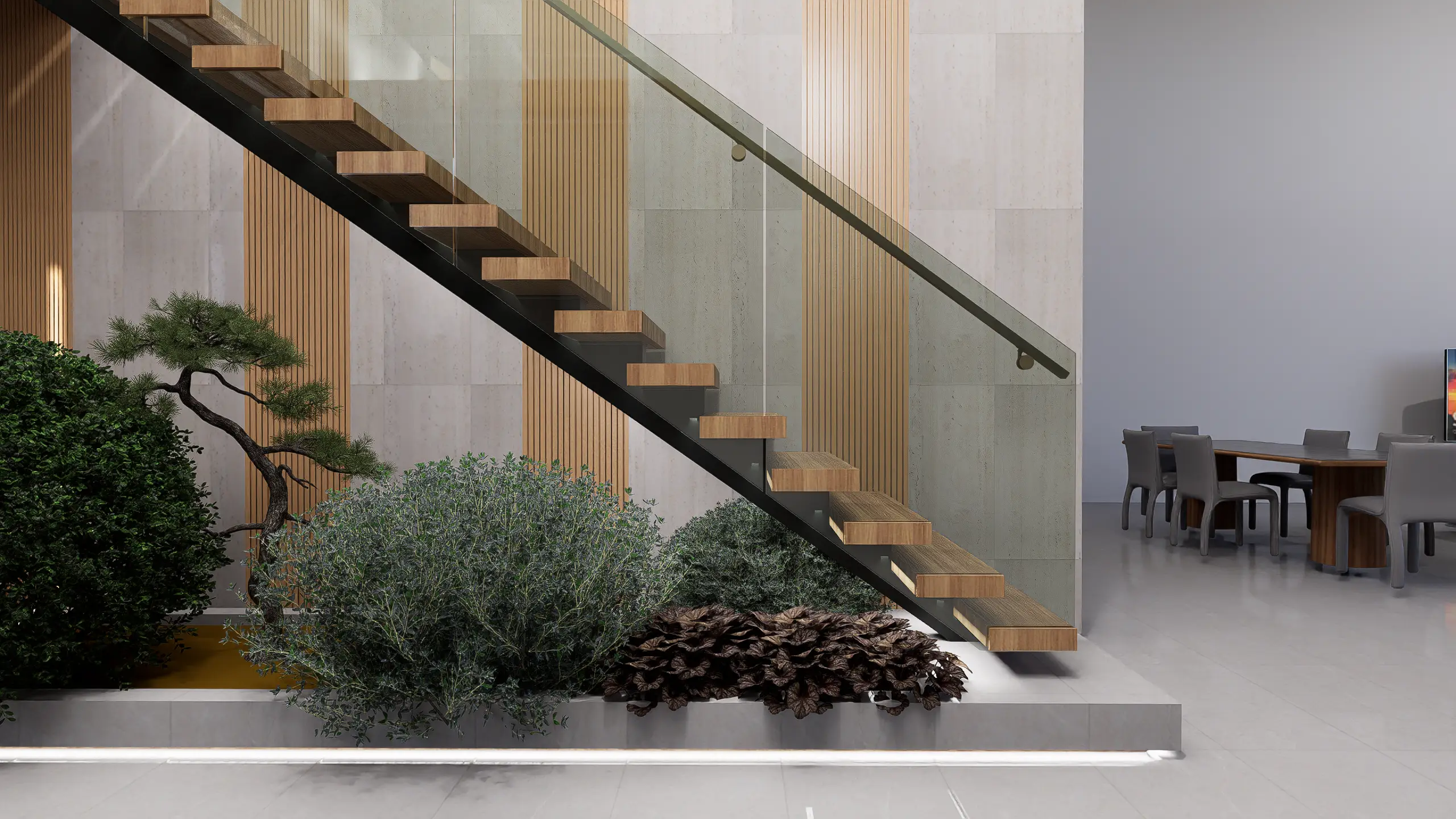 Floating Stairs | Possum Pass Residence