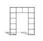 Divider steel glass partition