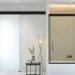 High-quality glass mirror in modern bathroom design.