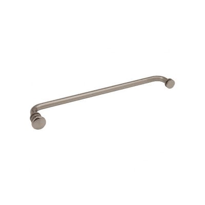 Stainless steel safety grab bar for bathroom and shower.