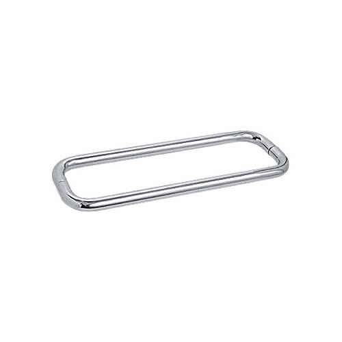Stainless steel glass door handle for elegant, durable design.