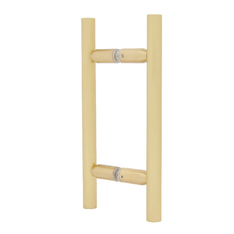 Elegant wooden glass mirror handle for bathroom or bedroom decor.