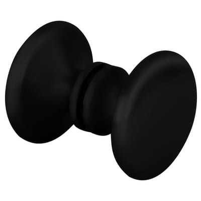 Black glass and mirror door knob for stylish home decor.