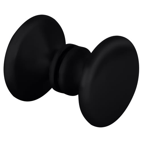 Black glass and mirror door knob for stylish home decor.