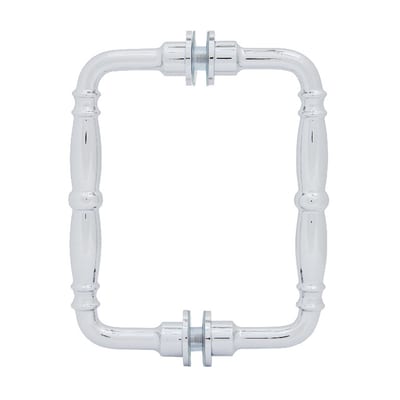 Elegant polished glass door handle, perfect for mirrors and furniture. Stylish and durable for home decor.
