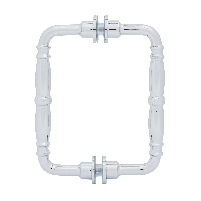 Elegant polished glass door handle, perfect for mirrors and furniture. Stylish and durable for home decor.